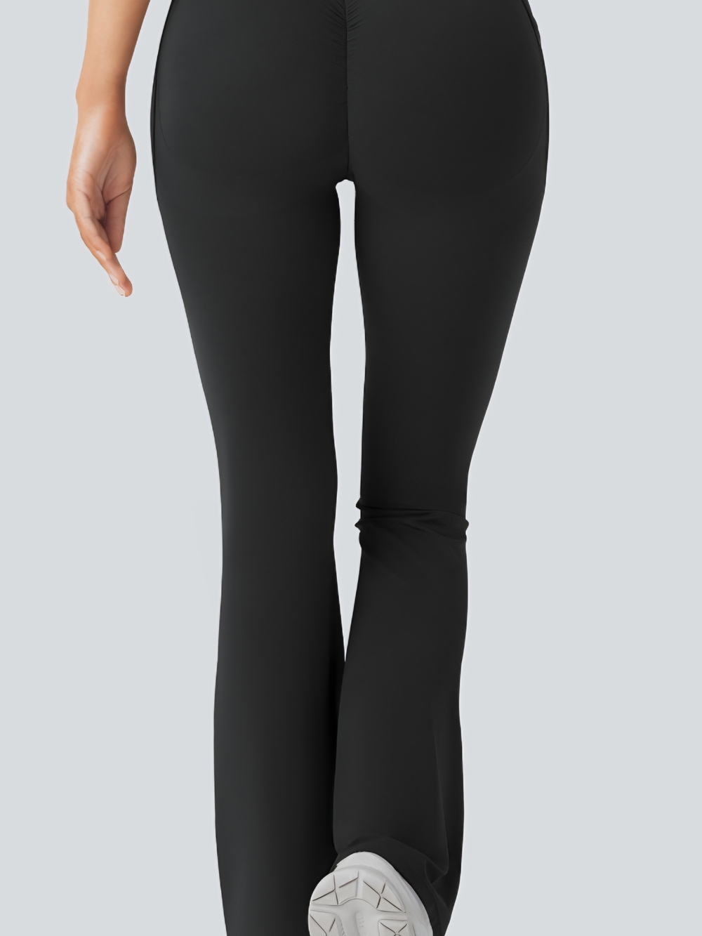 Halara UltraSculpt BLK Scrunch Butt Lift Tummy Control Bootcut Leggings XS Tall - Picture 4 of 7